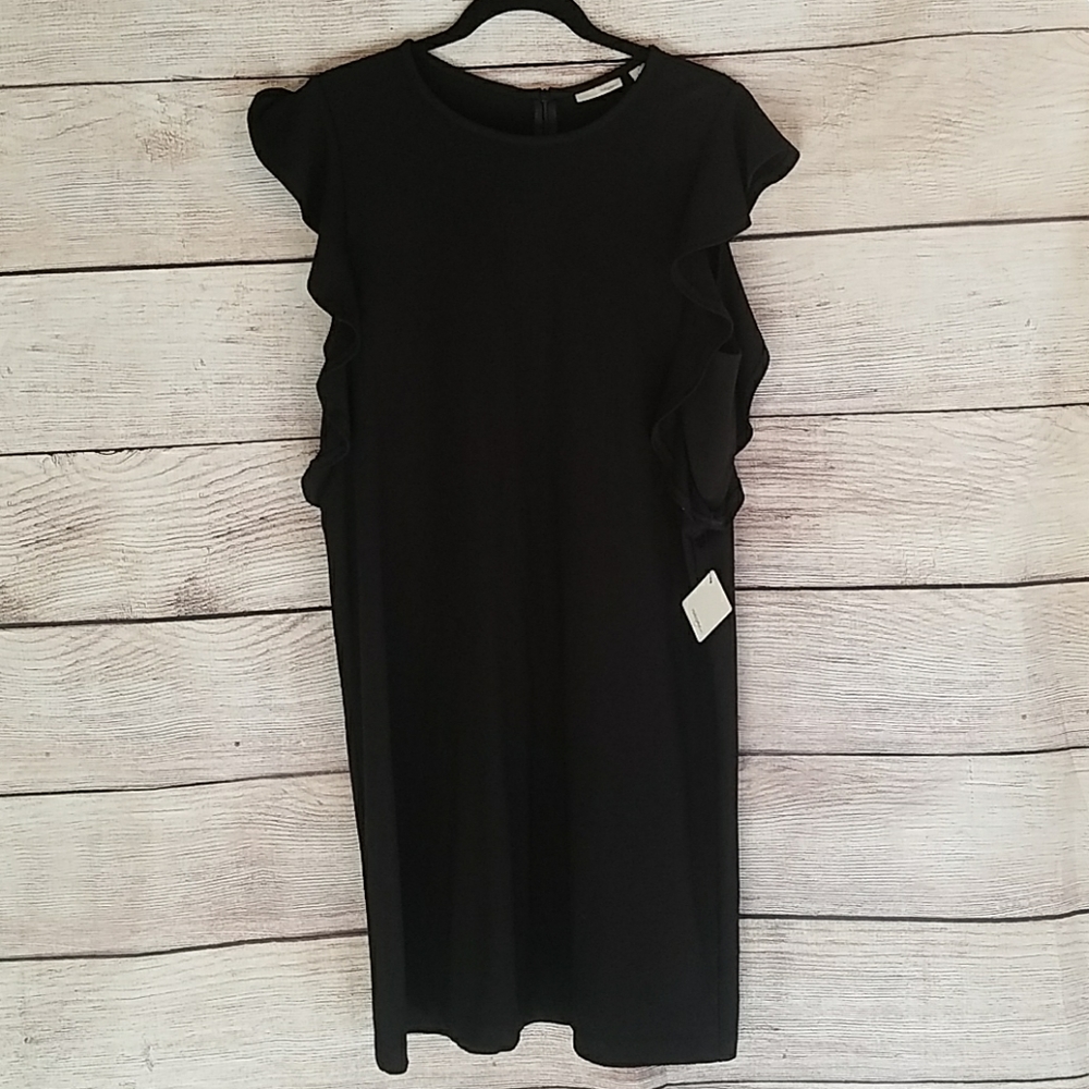 NWT Halogen Ruffle Dress Size L